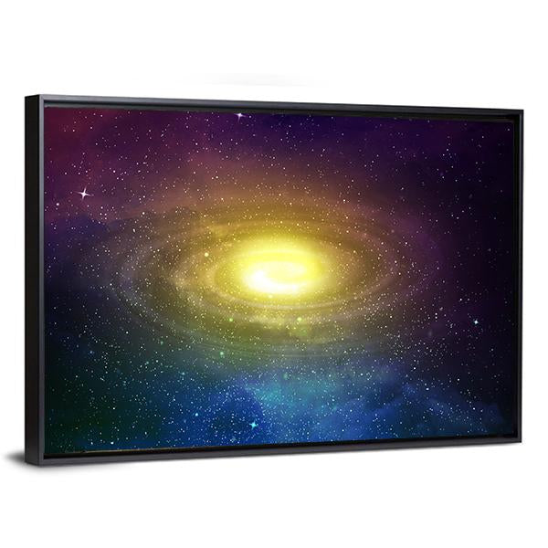 Universe Filled With Stars Nebula And Sky Canvas Wall Art-5 Horizontal-Gallery Wrap-22" x 12"-Tiaracle