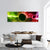 Universe Galaxy Panoramic Canvas Wall Art-3 Piece-25" x 08"-Tiaracle