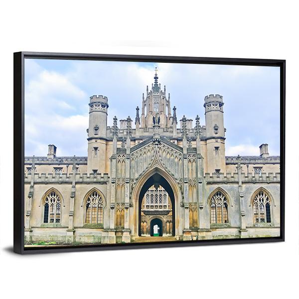 University Of Cambridge In England Canvas Wall Art-3 Horizontal-Gallery Wrap-25" x 16"-Tiaracle