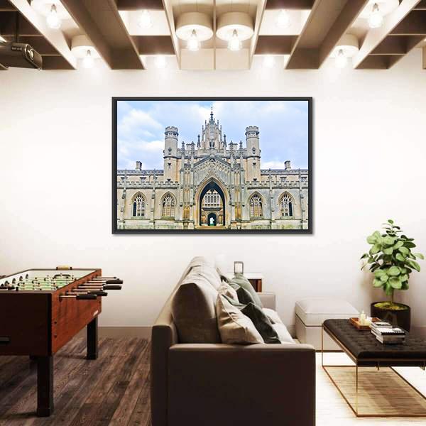 University Of Cambridge In England Canvas Wall Art-3 Horizontal-Gallery Wrap-25" x 16"-Tiaracle