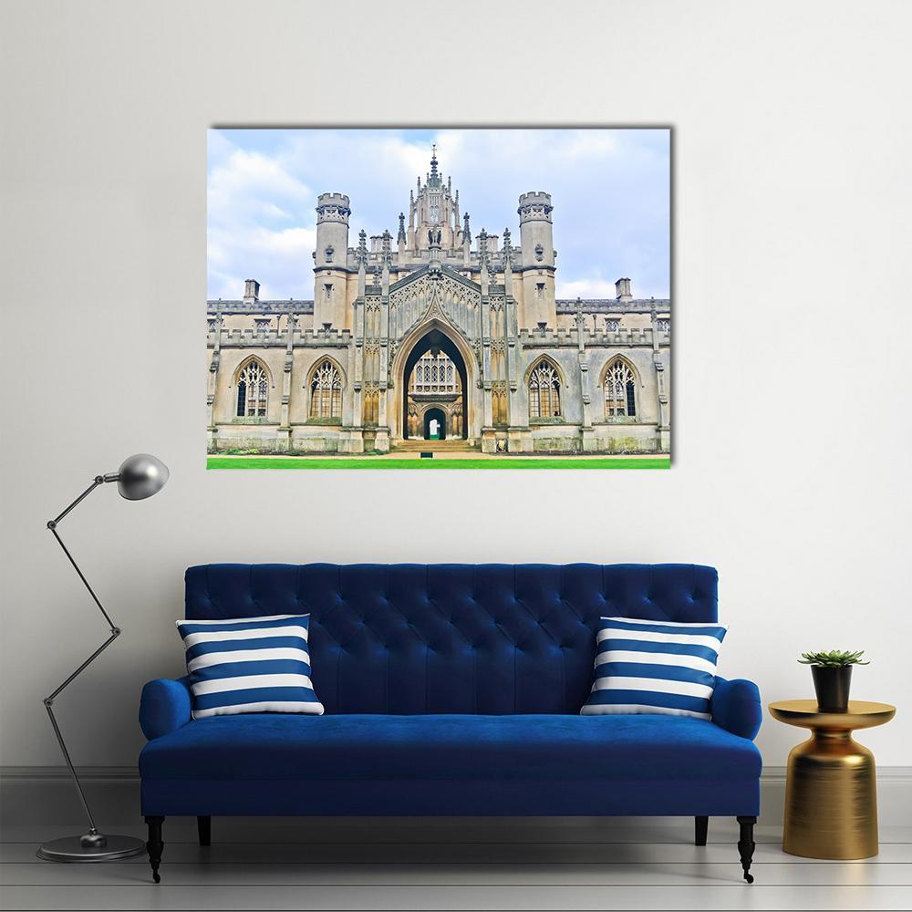 University Of Cambridge In England Canvas Wall Art-1 Piece-Gallery Wrap-48" x 32"-Tiaracle