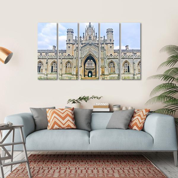 University Of Cambridge In England Canvas Wall Art-5 Horizontal-Gallery Wrap-22" x 12"-Tiaracle