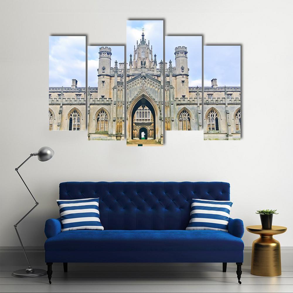University Of Cambridge In England Canvas Wall Art-5 Pop-Gallery Wrap-47" x 32"-Tiaracle