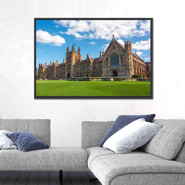 University Of Sydney Gothic Style Canvas Wall Art-3 Horizontal-Gallery Wrap-25" x 16"-Tiaracle