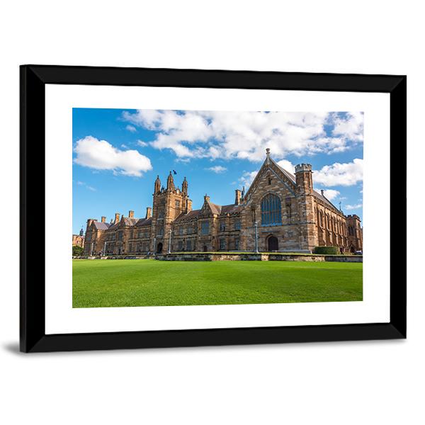 University Of Sydney Gothic Style Canvas Wall Art-3 Horizontal-Gallery Wrap-25" x 16"-Tiaracle