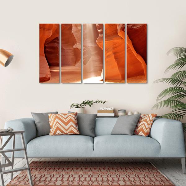 Upper Antelope Canyon Canvas Wall Art-5 Horizontal-Gallery Wrap-22" x 12"-Tiaracle