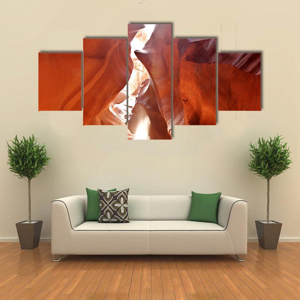 Upper Antelope Canyon Canvas Wall Art-5 Star-Gallery Wrap-62" x 32"-Tiaracle