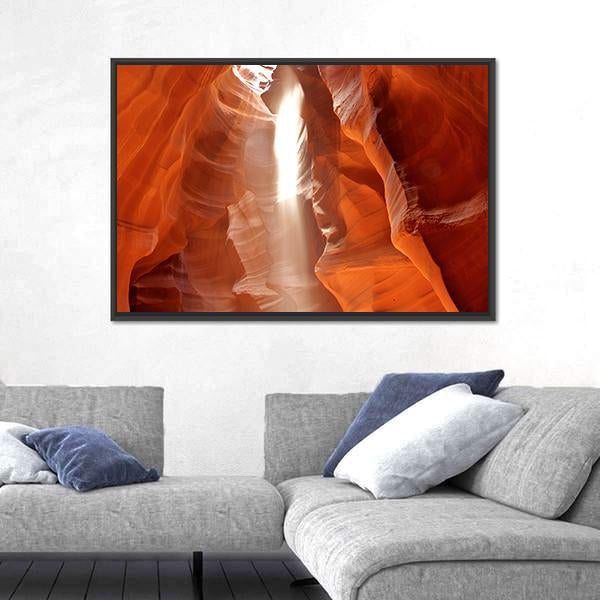 Upper Antelope Canyon Vertical Canvas Wall Art-3 Vertical-Gallery Wrap-12" x 25"-Tiaracle