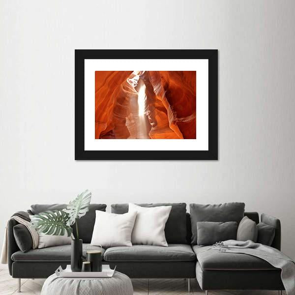 Upper Antelope Canyon Vertical Canvas Wall Art-3 Vertical-Gallery Wrap-12" x 25"-Tiaracle