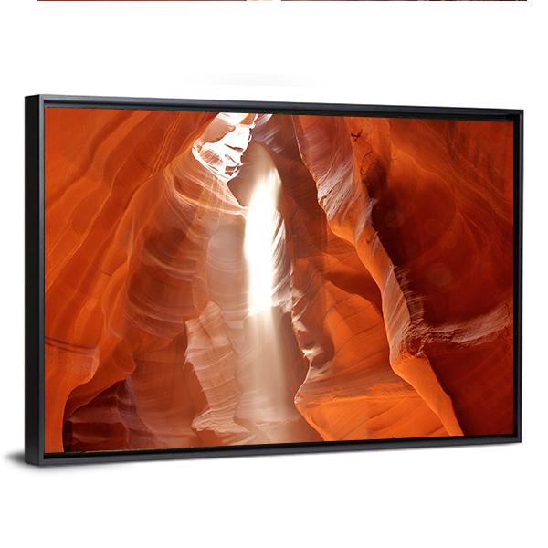 Upper Antelope Canyon Vertical Canvas Wall Art-3 Vertical-Gallery Wrap-12" x 25"-Tiaracle