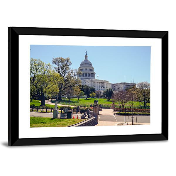 US Capitol in Washington Panoramic Canvas Wall Art-1 Piece-36" x 12"-Tiaracle