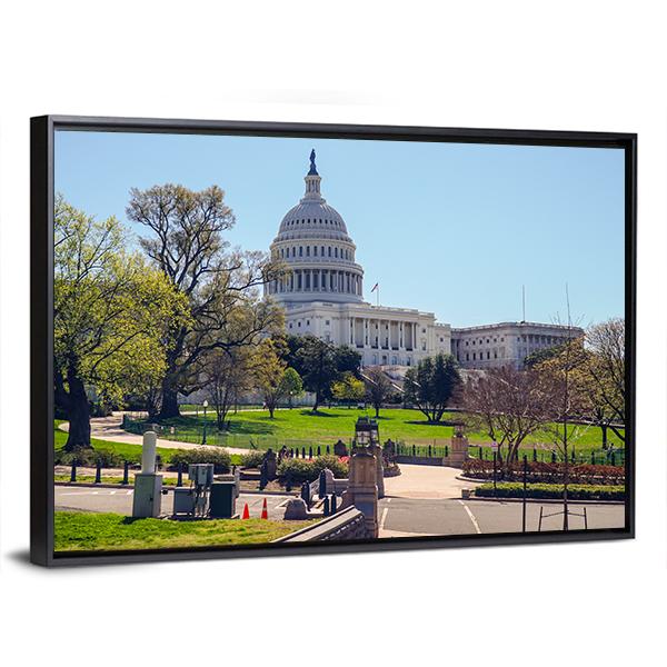 US Capitol in Washington Panoramic Canvas Wall Art-1 Piece-36" x 12"-Tiaracle