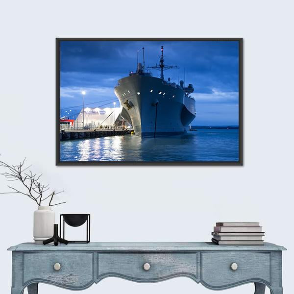 US Navy Vessel Canvas Wall Art-1 Piece-Floating Frame-24" x 16"-Tiaracle