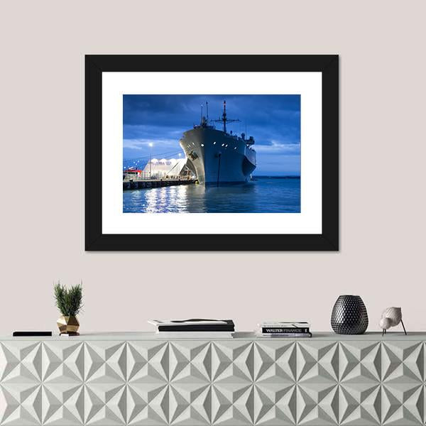 US Navy Vessel Canvas Wall Art-1 Piece-Framed Print-20" x 16"-Tiaracle