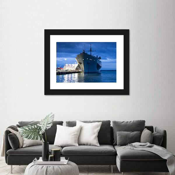 US Navy Vessel Canvas Wall Art-3 Horizontal-Gallery Wrap-25" x 16"-Tiaracle