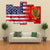 USA And Montenegro Flag Canvas Wall Art-5 Pop-Gallery Wrap-47" x 32"-Tiaracle