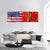 USA And Montenegro Relation Panoramic Canvas Wall Art-3 Piece-25" x 08"-Tiaracle