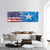 USA and Somalia Flag Panoramic Canvas Wall Art-3 Piece-25" x 08"-Tiaracle