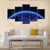 USA City Lights At Night Canvas Wall Art-3 Horizontal-Gallery Wrap-37" x 24"-Tiaracle