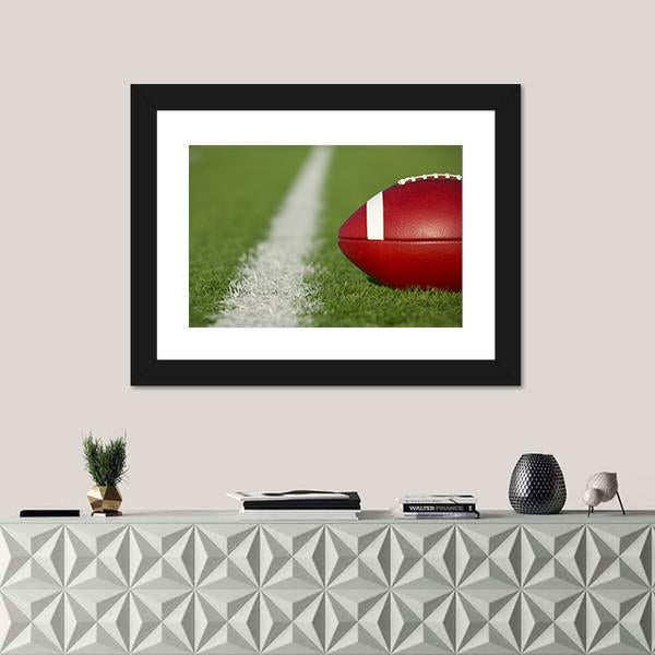 USA Football Canvas Wall Art-1 Piece-Framed Print-20&quot; x 16&quot;-Tiaracle