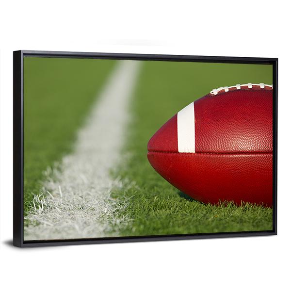 USA Football Canvas Wall Art-3 Horizontal-Gallery Wrap-25&quot; x 16&quot;-Tiaracle