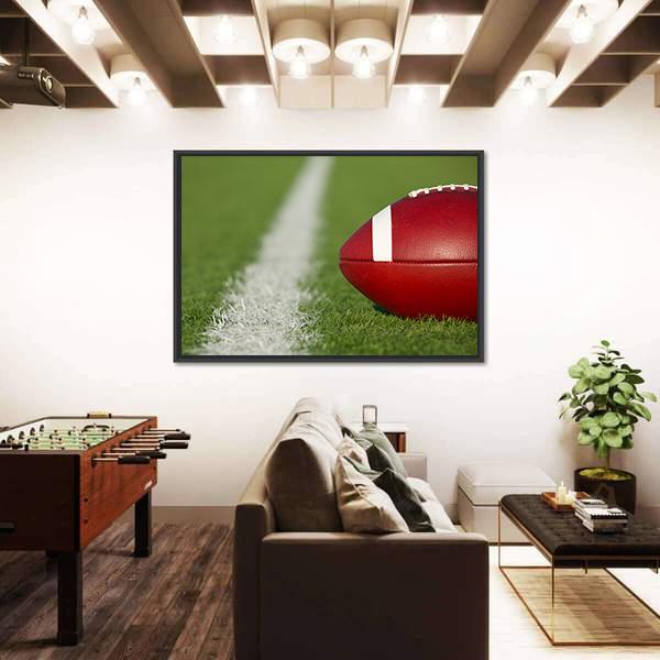 USA Football Canvas Wall Art-3 Horizontal-Gallery Wrap-25&quot; x 16&quot;-Tiaracle