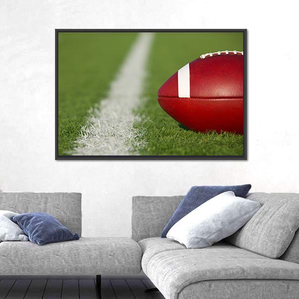 USA Football Canvas Wall Art-3 Horizontal-Gallery Wrap-25&quot; x 16&quot;-Tiaracle