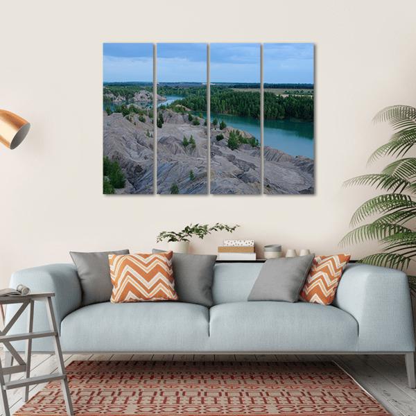 Ushakov Open Pits In Tula Region Russia Canvas Wall Art-4 Horizontal-Gallery Wrap-34" x 24"-Tiaracle