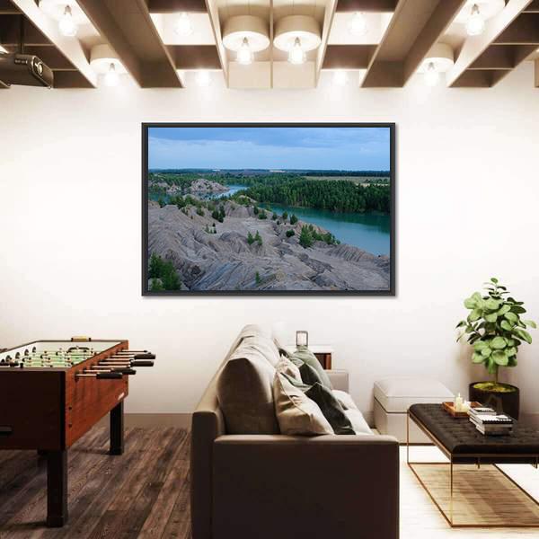 Ushakov Open Pits In Tula Region Russia Canvas Wall Art-3 Horizontal-Gallery Wrap-25" x 16"-Tiaracle
