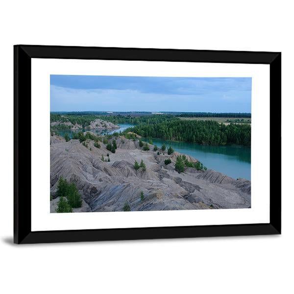 Ushakov Open Pits In Tula Region Russia Canvas Wall Art-3 Horizontal-Gallery Wrap-25" x 16"-Tiaracle