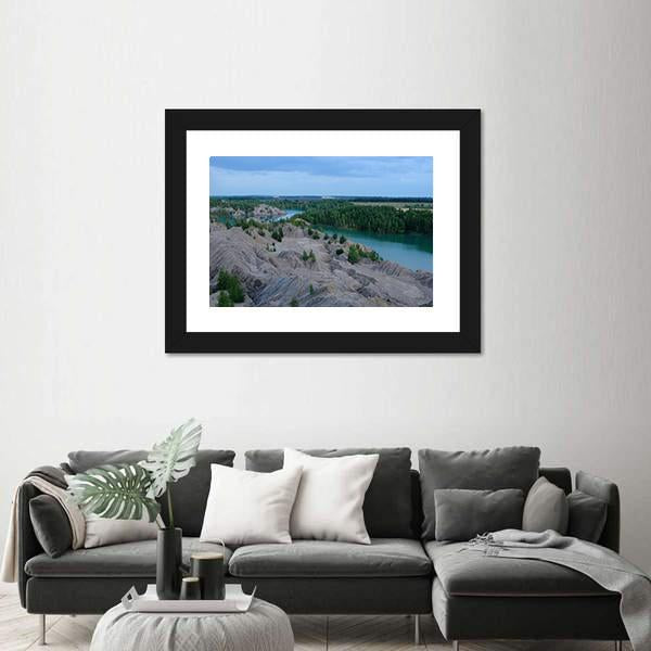 Ushakov Open Pits In Tula Region Russia Canvas Wall Art-3 Horizontal-Gallery Wrap-25" x 16"-Tiaracle