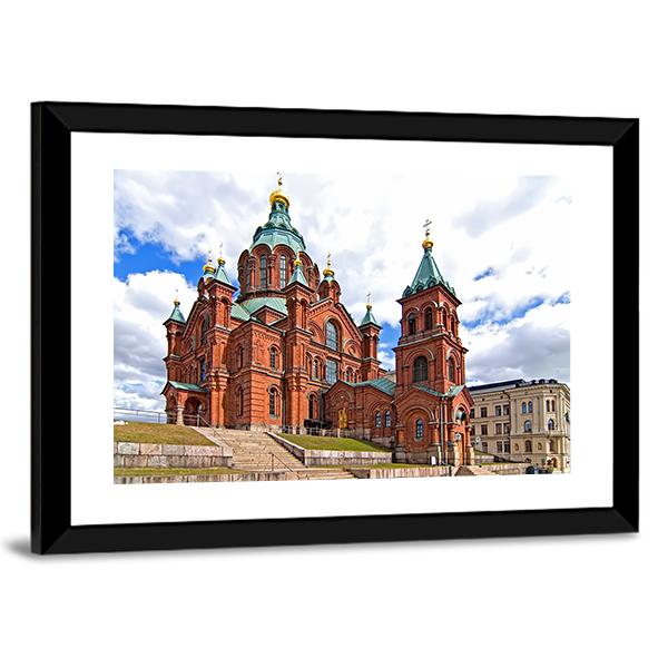 Uspensky Cathedral In Helsinki Canvas Wall Art-3 Horizontal-Gallery Wrap-25" x 16"-Tiaracle