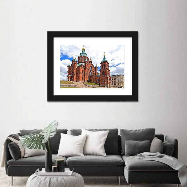 Uspensky Cathedral In Helsinki Canvas Wall Art-3 Horizontal-Gallery Wrap-25" x 16"-Tiaracle
