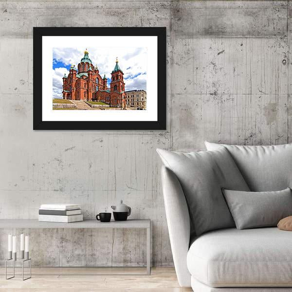 Uspensky Cathedral In Helsinki Canvas Wall Art-3 Horizontal-Gallery Wrap-25" x 16"-Tiaracle