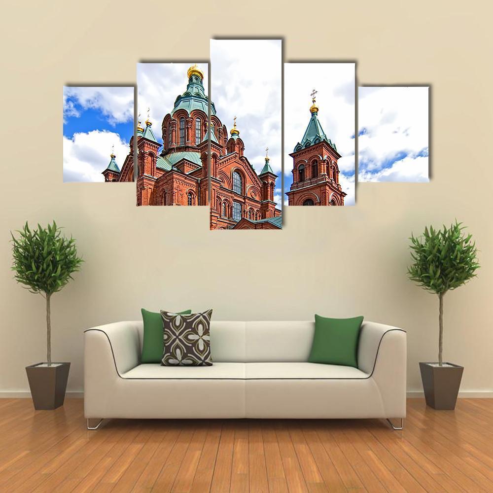 Uspensky Cathedral In Helsinki Canvas Wall Art-3 Horizontal-Gallery Wrap-25" x 16"-Tiaracle