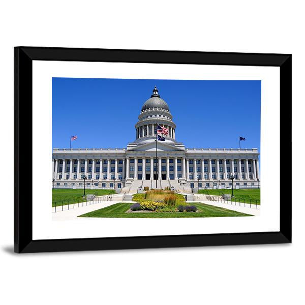 Utah Capitol Building Canvas Wall Art-3 Horizontal-Gallery Wrap-25" x 16"-Tiaracle