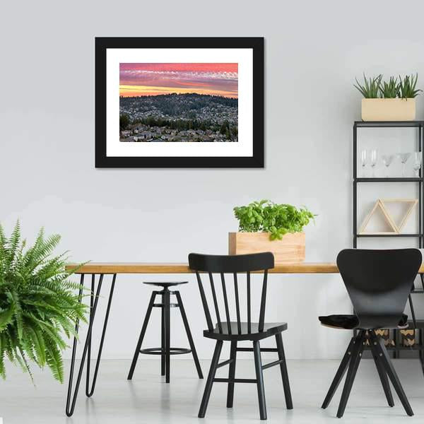 Valley In Oregon Canvas Wall Art-3 Horizontal-Gallery Wrap-25" x 16"-Tiaracle