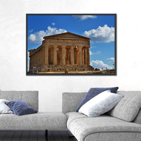 Valley Of The Temples Canvas Wall Art-1 Piece-Floating Frame-24" x 16"-Tiaracle