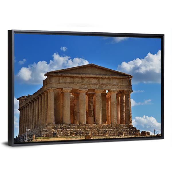 Valley Of The Temples Canvas Wall Art-3 Horizontal-Gallery Wrap-25" x 16"-Tiaracle