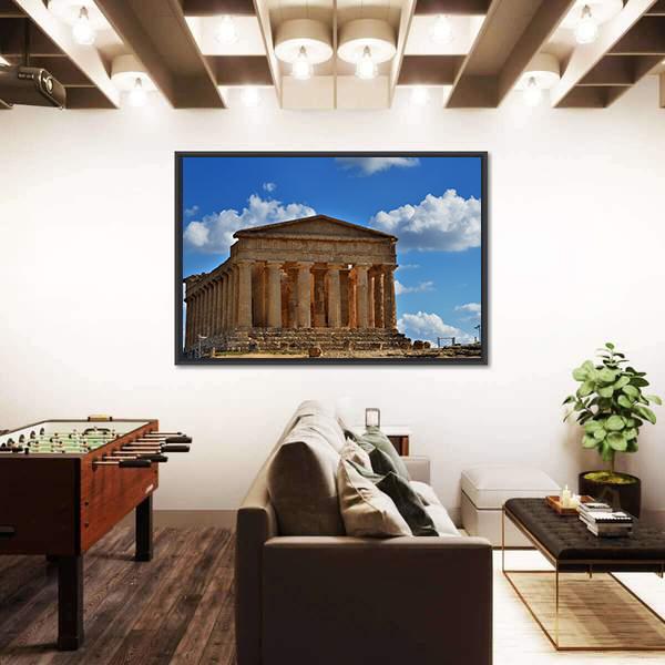 Valley Of The Temples Canvas Wall Art-5 Horizontal-Gallery Wrap-22" x 12"-Tiaracle