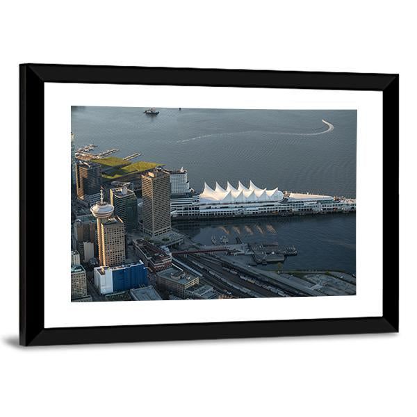 Vancouver Downtown Canvas Wall Art-3 Horizontal-Gallery Wrap-25" x 16"-Tiaracle