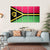 Vanuatu Flag On Metal Texture Canvas Wall Art-5 Horizontal-Gallery Wrap-22" x 12"-Tiaracle