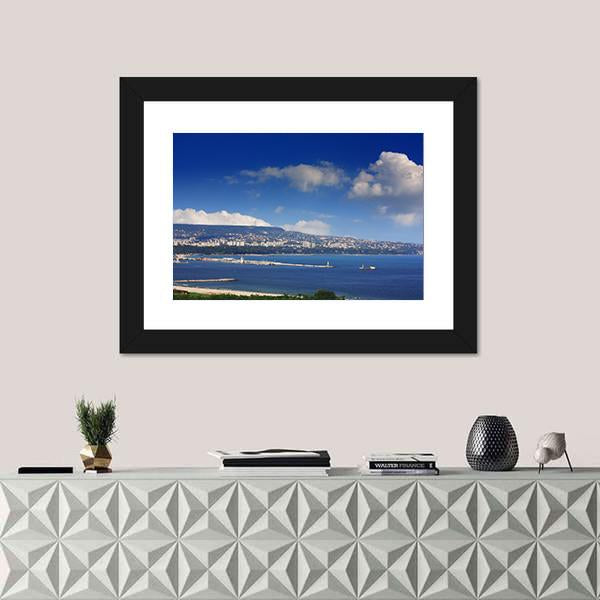 Varna Bulgaria View From Asparuhovo Canvas Wall Art-1 Piece-Framed Print-20" x 16"-Tiaracle