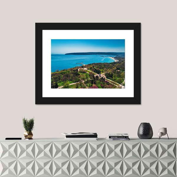 Varna In Spring Time Canvas Wall Art-1 Piece-Framed Print-20" x 16"-Tiaracle