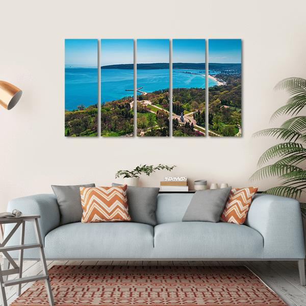 Varna In Spring Time Canvas Wall Art-5 Horizontal-Gallery Wrap-22" x 12"-Tiaracle