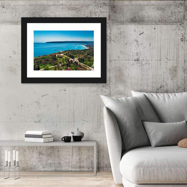 Varna In Spring Time Canvas Wall Art-3 Horizontal-Gallery Wrap-25" x 16"-Tiaracle