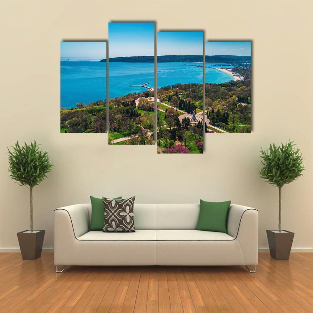 Varna In Spring Time Canvas Wall Art-4 Pop-Gallery Wrap-50" x 32"-Tiaracle