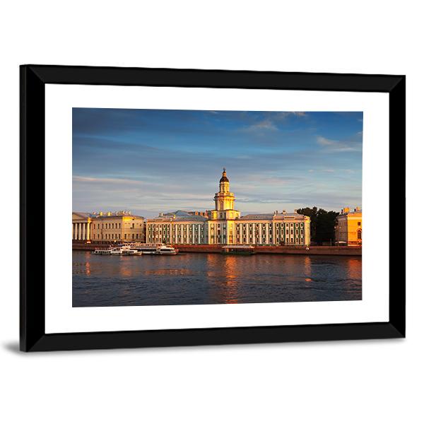 Vasilyevsky Island In Summer Day Canvas Wall Art-3 Horizontal-Gallery Wrap-25" x 16"-Tiaracle