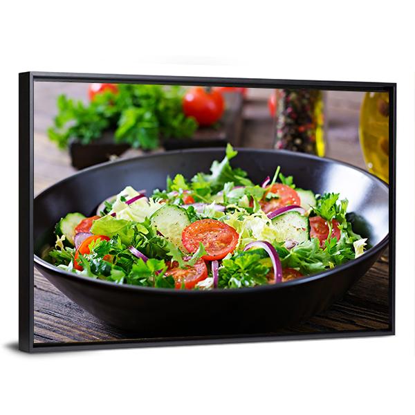 Vegan Vegetable Food Canvas Wall Art-3 Horizontal-Gallery Wrap-25" x 16"-Tiaracle