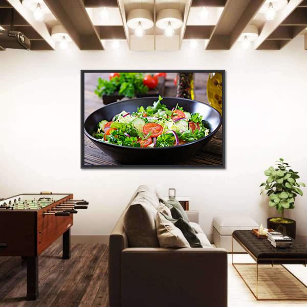 Vegan Vegetable Food Canvas Wall Art-5 Horizontal-Gallery Wrap-22" x 12"-Tiaracle